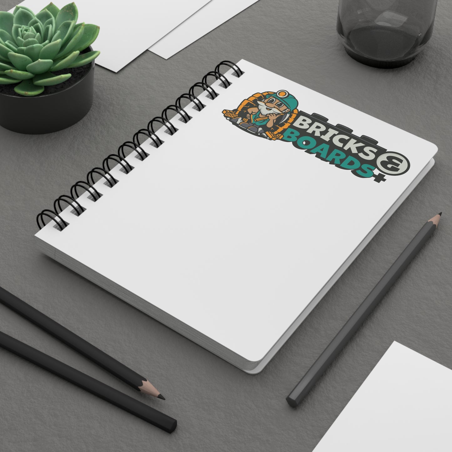 Bricks and Boards+ Spiral Bound Journal